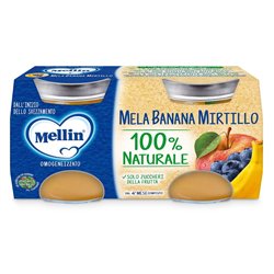 Mellin Omogeneizzato Mela, mirtilli e banana