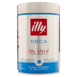 Illy Caffè macinato decaffeinato 100% arabica