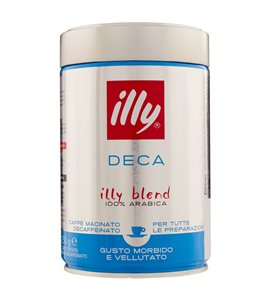 Illy Caffè macinato decaffeinato 100% arabica