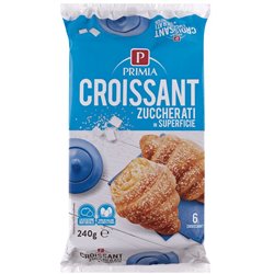 Croissant zuccherati in superficie
