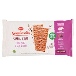 Crackers Al riso venere e semi di lino