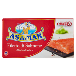 ASDOMAR – Filetto di Salmone all'olio di oliva g150