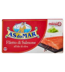 ASDOMAR – Filetto di Salmone all'olio di oliva g150