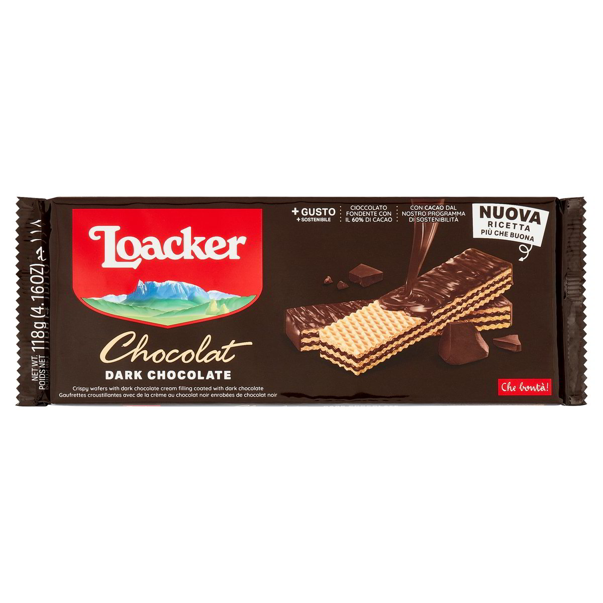 Loacker Wafers Chocolat Fondente Dark Noir