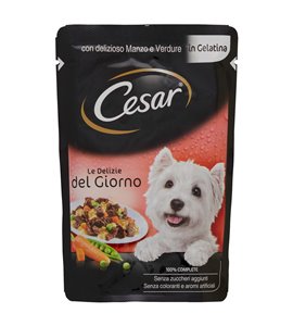 Alimento In Gelatina Per Cani Con Manzo E Verdure