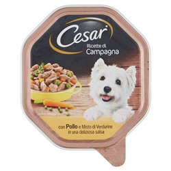 Alimento Per Cani Con Pollo E Misto Di Verdurine
