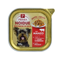 Bocconcini In Salsa Per Cani Con Manzo, Pasta E Carote