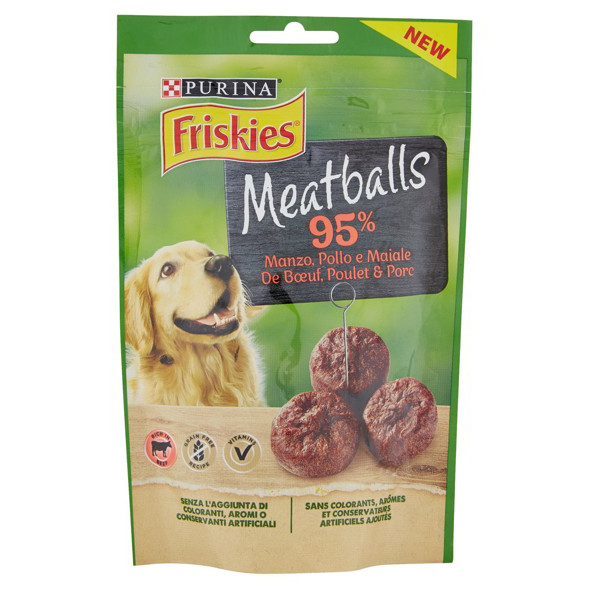 Meatballs Per Cani Con Manzo, Pollo E Maiale