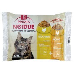 Bocconcini In Gelatina Per Gatti Con Tacchino, Con Pollo