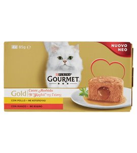 Cuore Morbido Per Gatti Con Pollo, Con Manzo