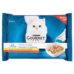 Trionfo Di Salsa Per Gatti Con Pollo, Con Manzo