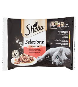 Selezione In Salsa Per Gatti Selezione Gustosa Con Pollo & Manzo