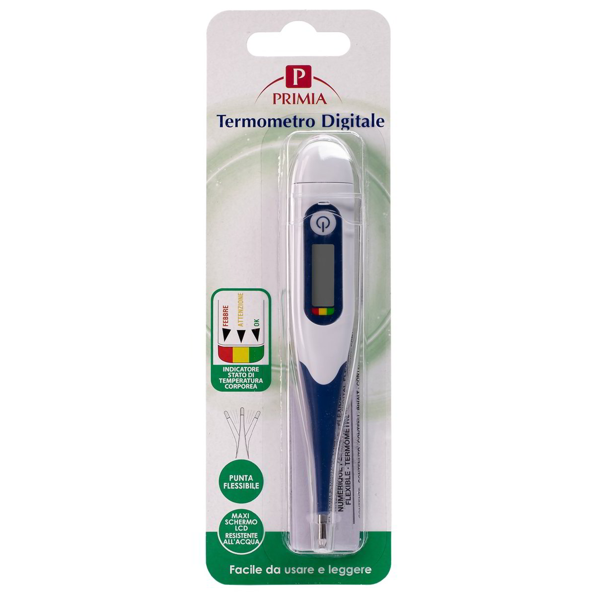 Termometro digitale con punta flessibile