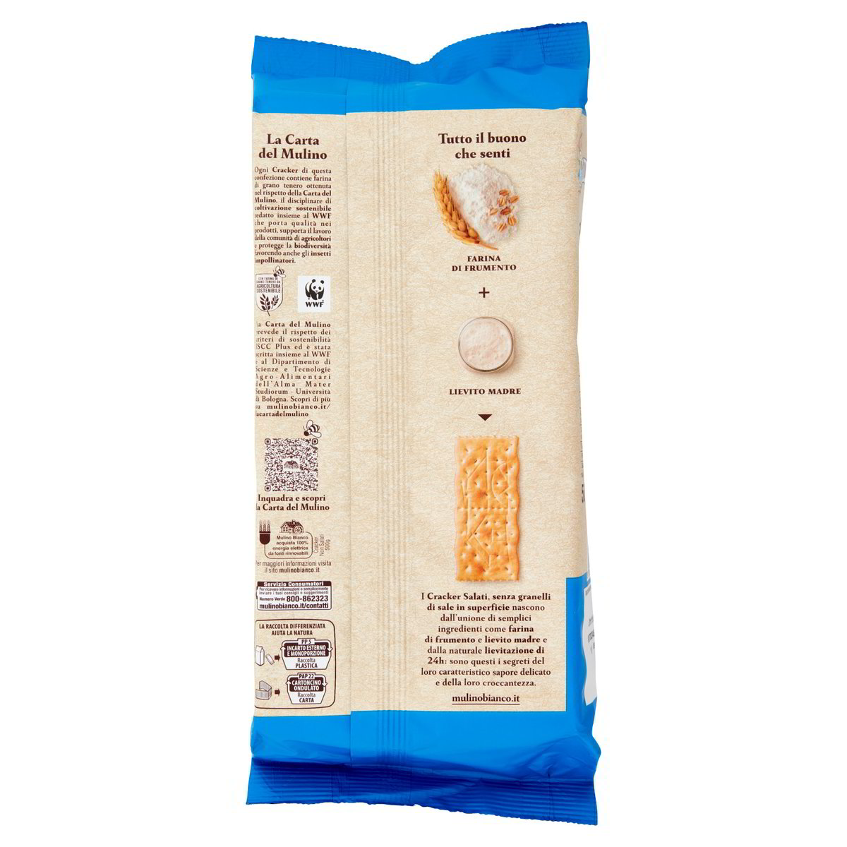 Cracker Salati Senza Granelli Di Sale In Superficie