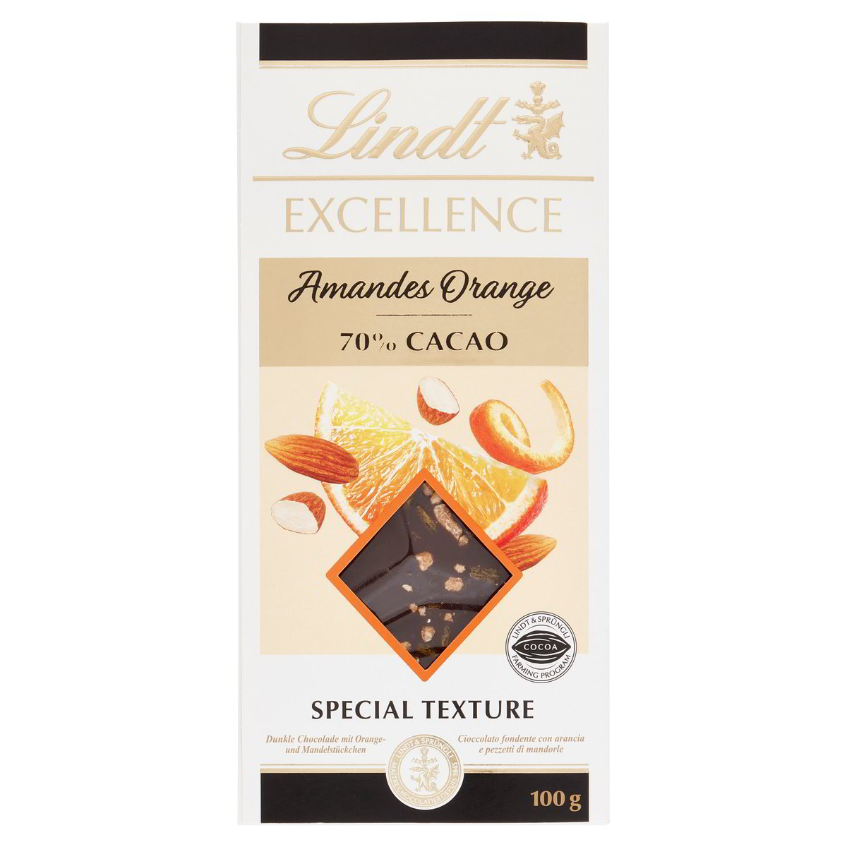 Orange Amandes 70% Cocoa Noir
