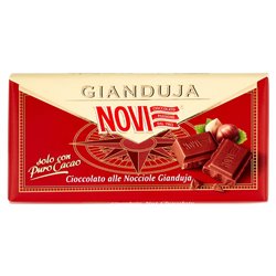 Novi Gianduja Haselnussschokolade 100 g, Vorderseite der Verpackung