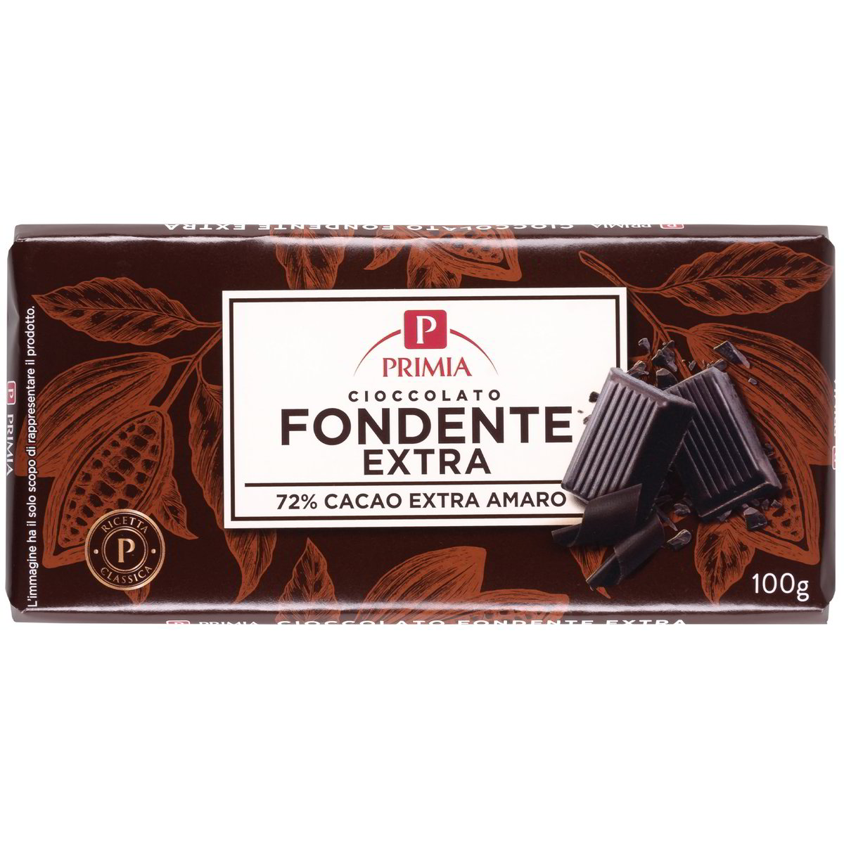 Cioccolato Fondente Extra 72% Cacao
