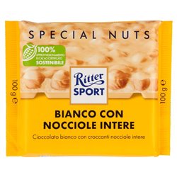 Cioccolato Bianco Con Nocciole Intere