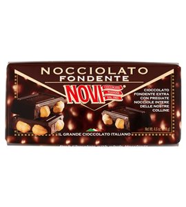 Novi Nocciolato dunkle Schokolade mit Haselnüssen 130 g – Verpackungsvorderseite
