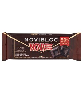 Novi Novibloc dunkle Schokolade 50% 150 g – Verpackungsvorderseite