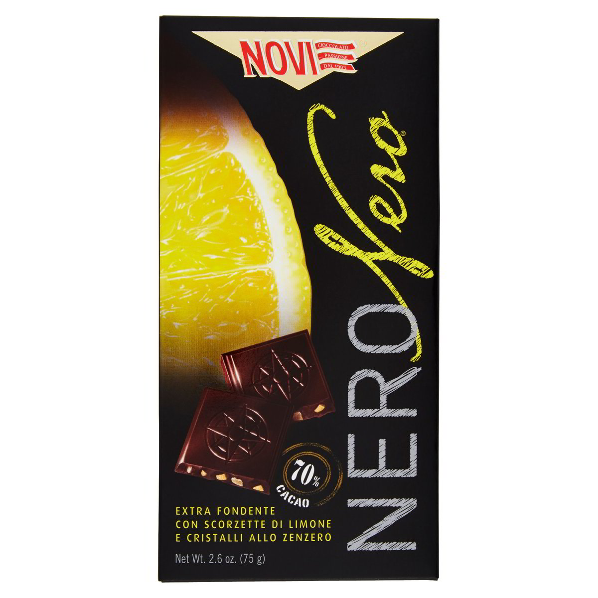 Extra Fondente 70% Cacao Con Limone E Zenzero