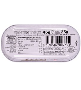 Filetti di alici in olio di oliva