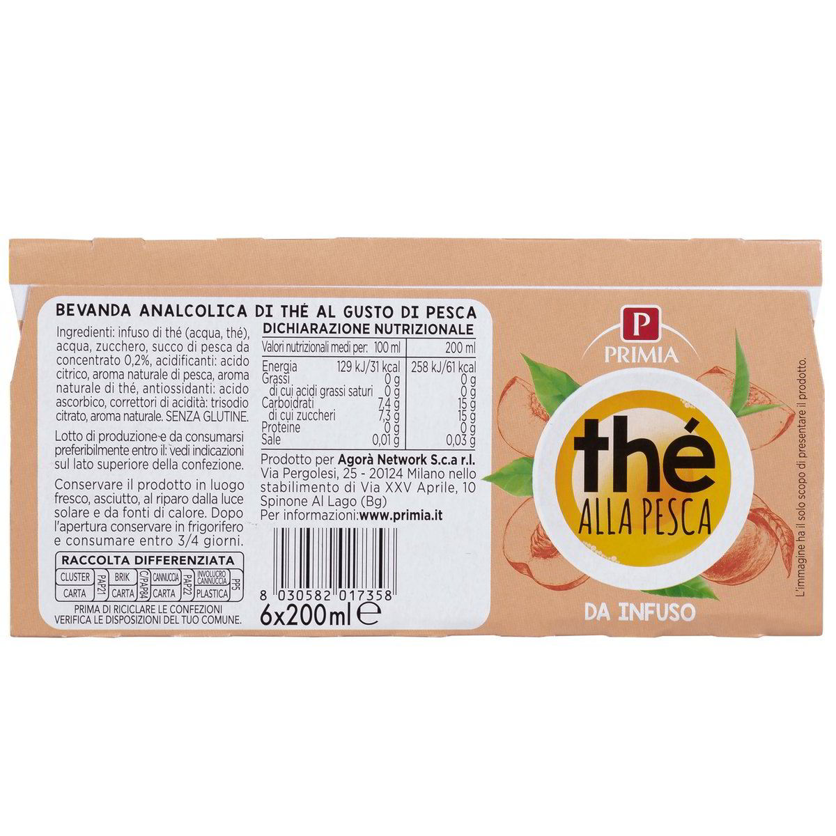 Thé Da Infuso Alla Pesca