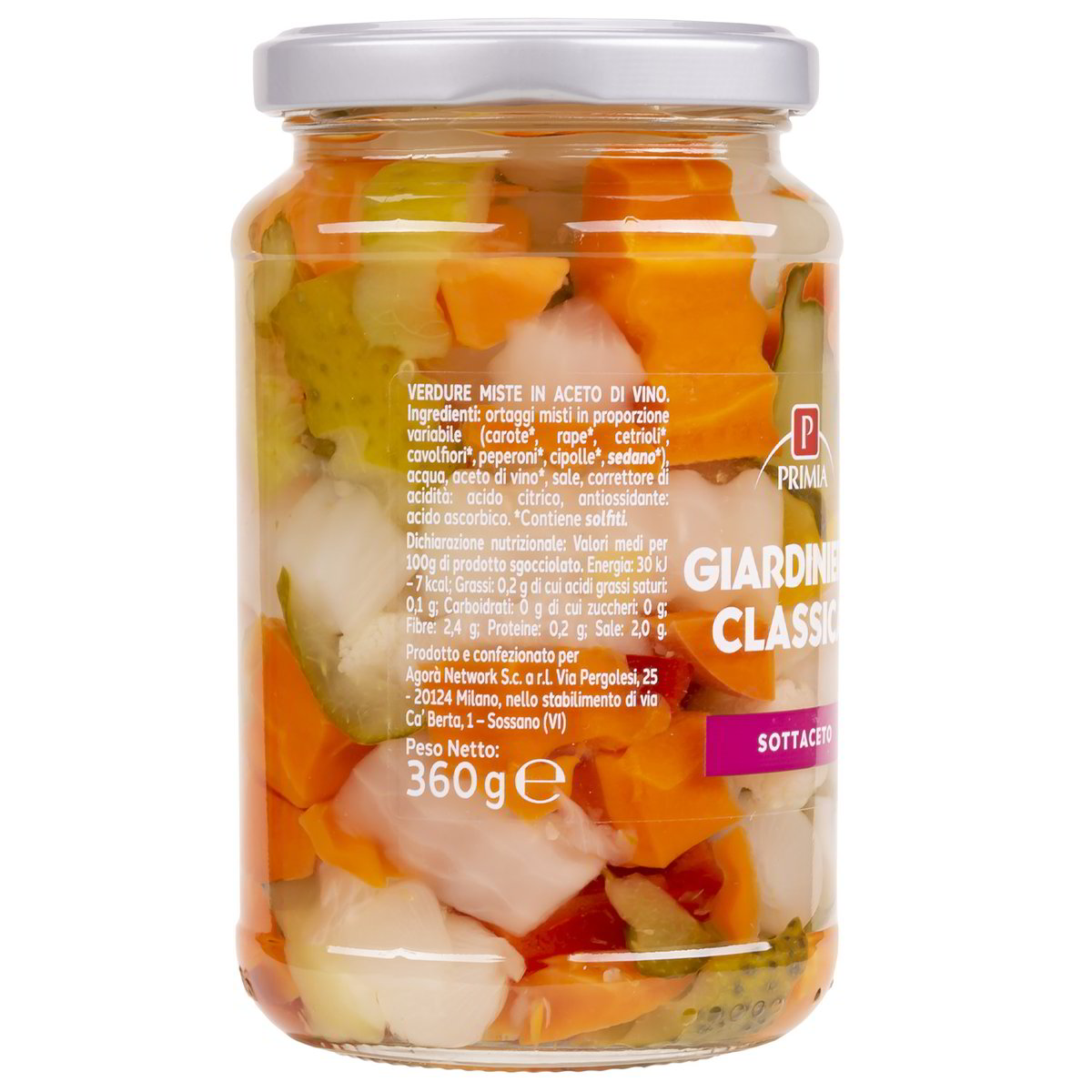 Giardiniera in aceto di vino