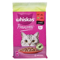 Pranzetti In Salsa Per Gatti Con Manzo, Con Agnello