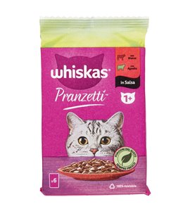 Pranzetti In Salsa Per Gatti Con Manzo, Con Agnello