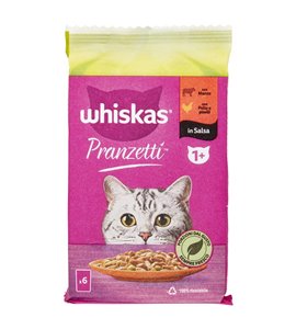 Pranzetti In Salsa Per Gatti Con Manzo, Con Pollo E Piselli