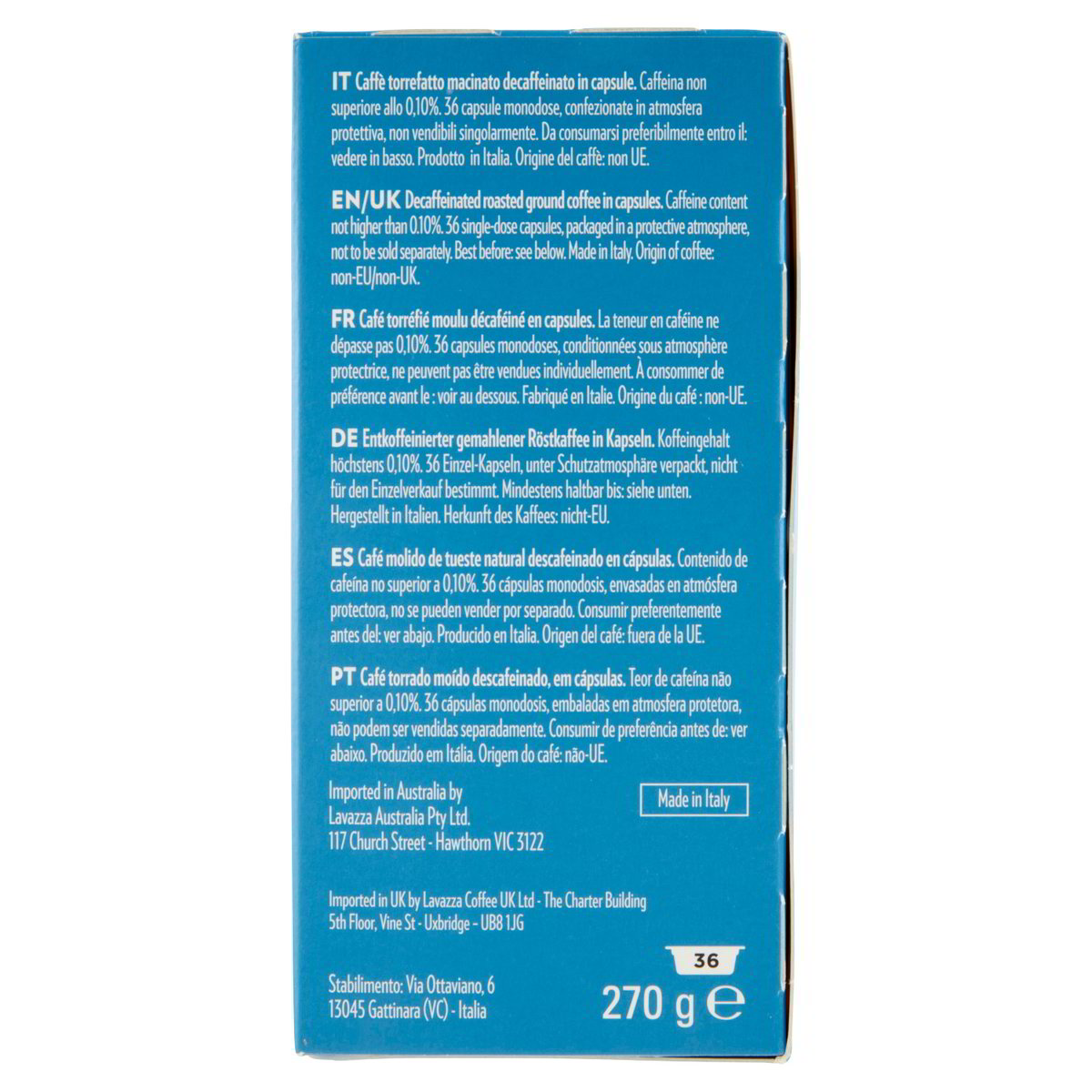 A Modo Mio Capsule per caffè Espresso Dek