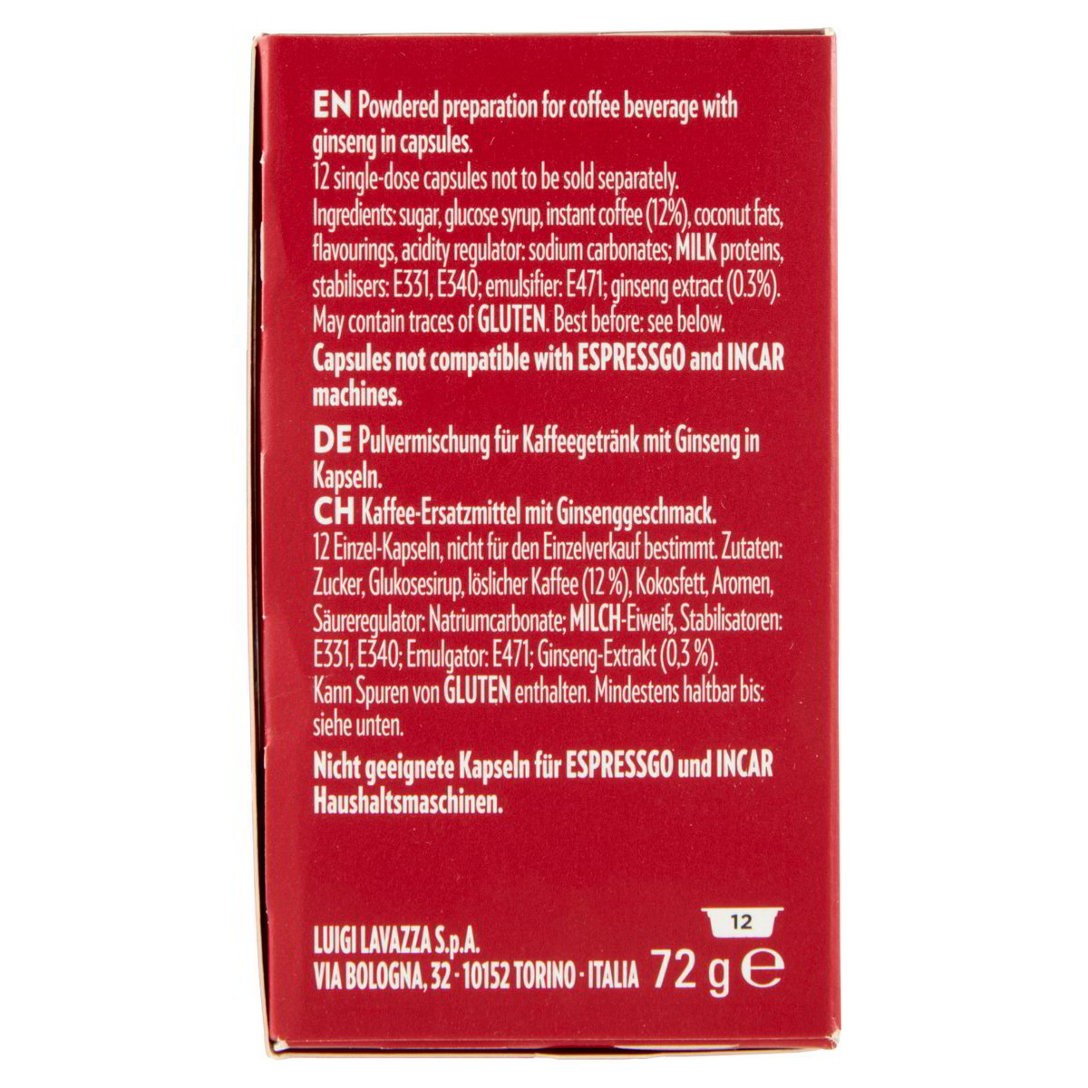 A Modo Mio Capsule per caffè al ginseng