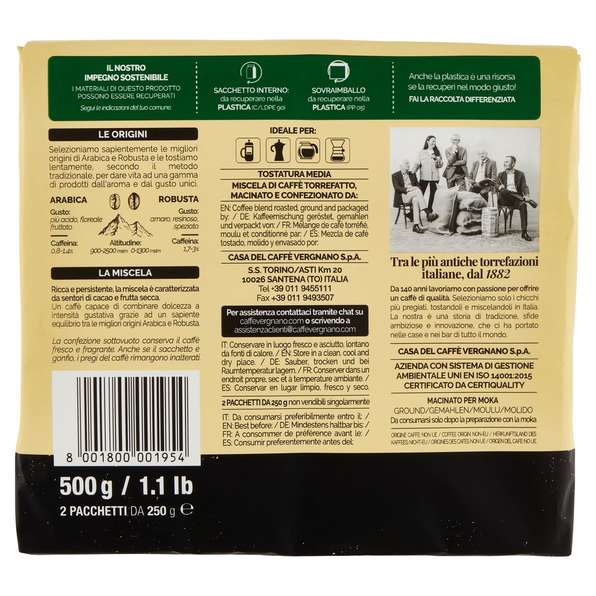 Vergnano Miscela classica Granaroma