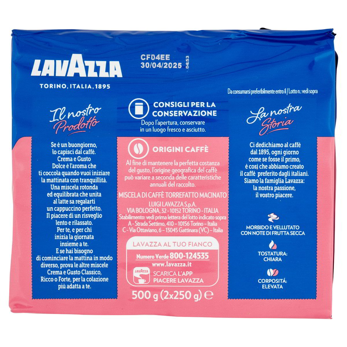 Lavazza Caffè dolce Crema e Gusto