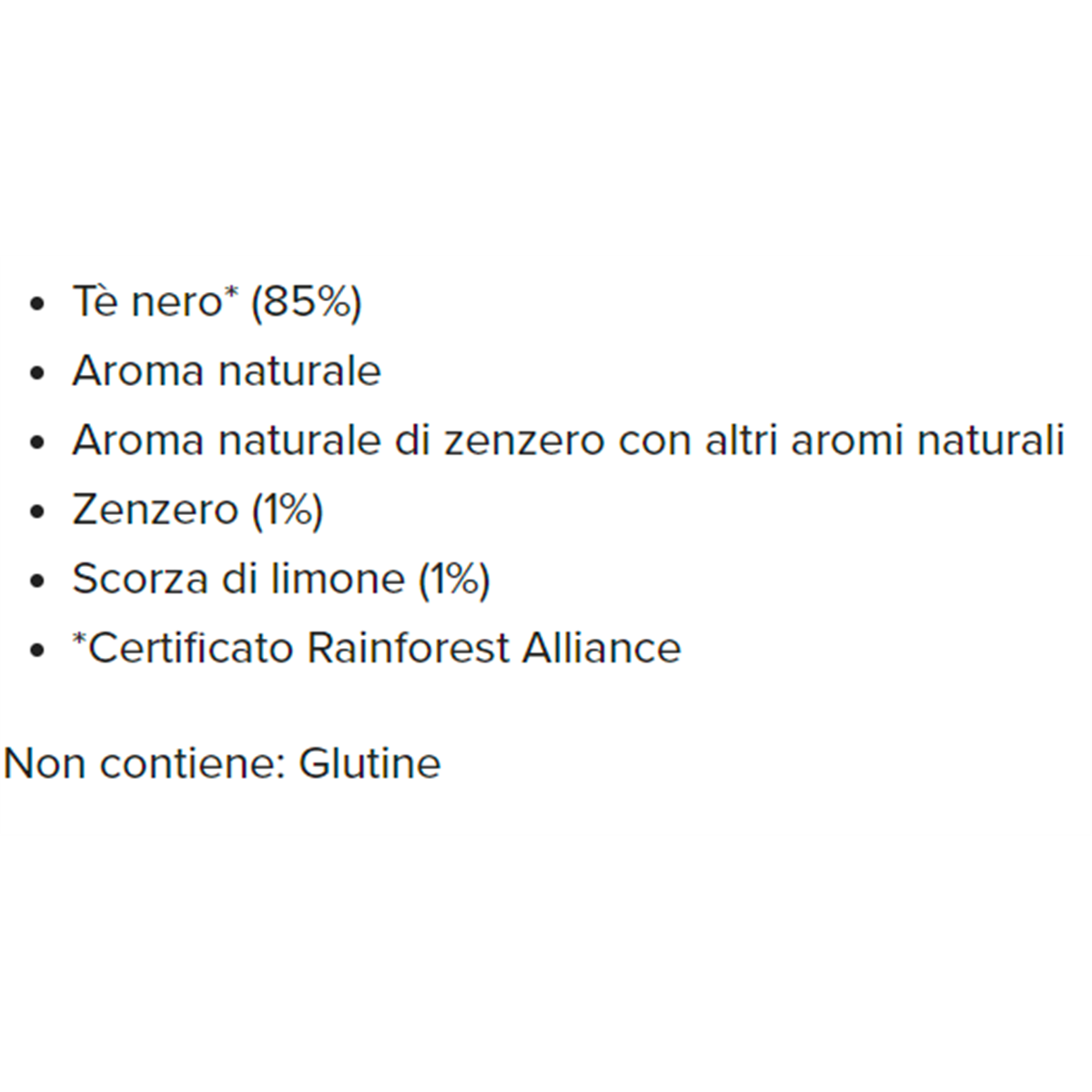 Sir Winston Tea Tè Nero allo zenzero e limone