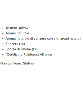 Sir Winston Tea Tè Nero allo zenzero e limone
