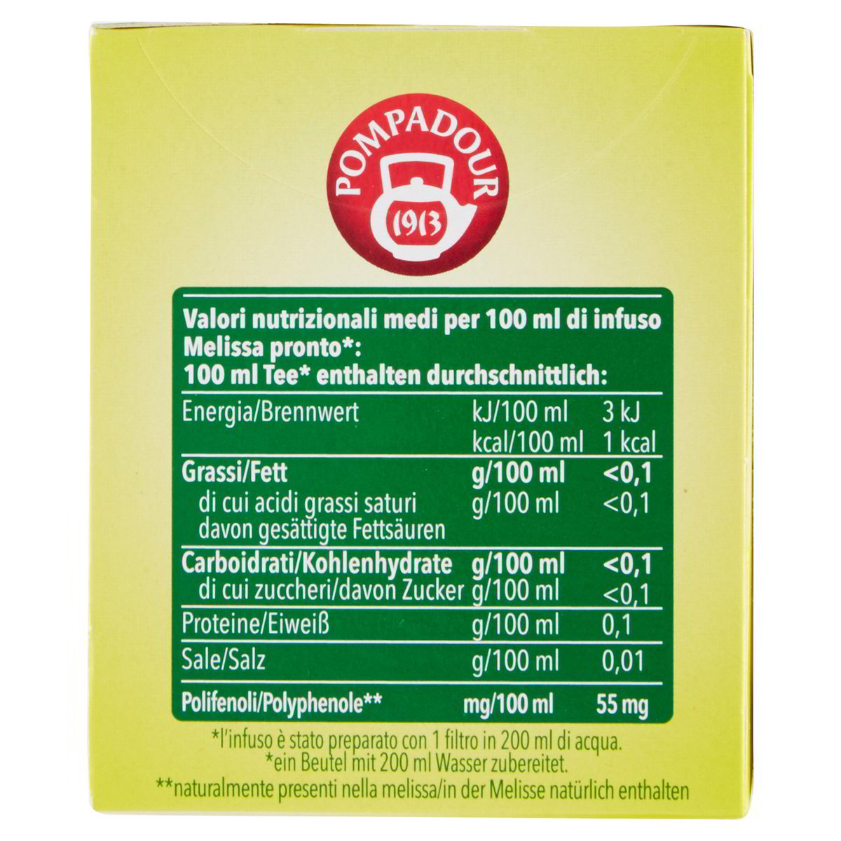 Pompadour Infuso di melissa