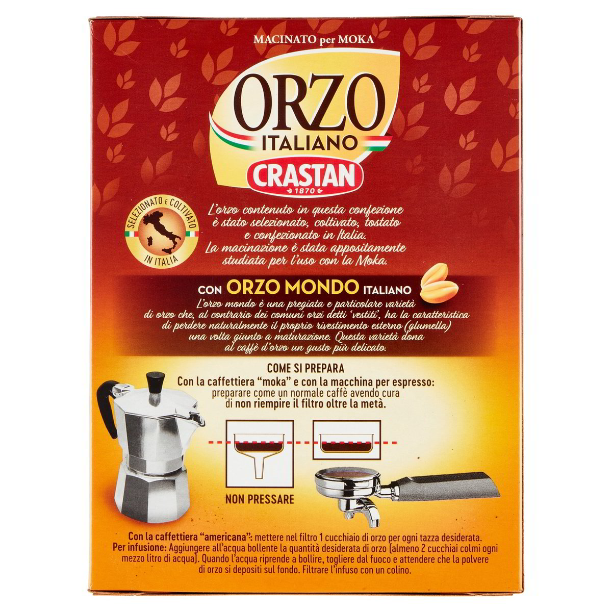 Crastan Orzo macinato speciale per Moka