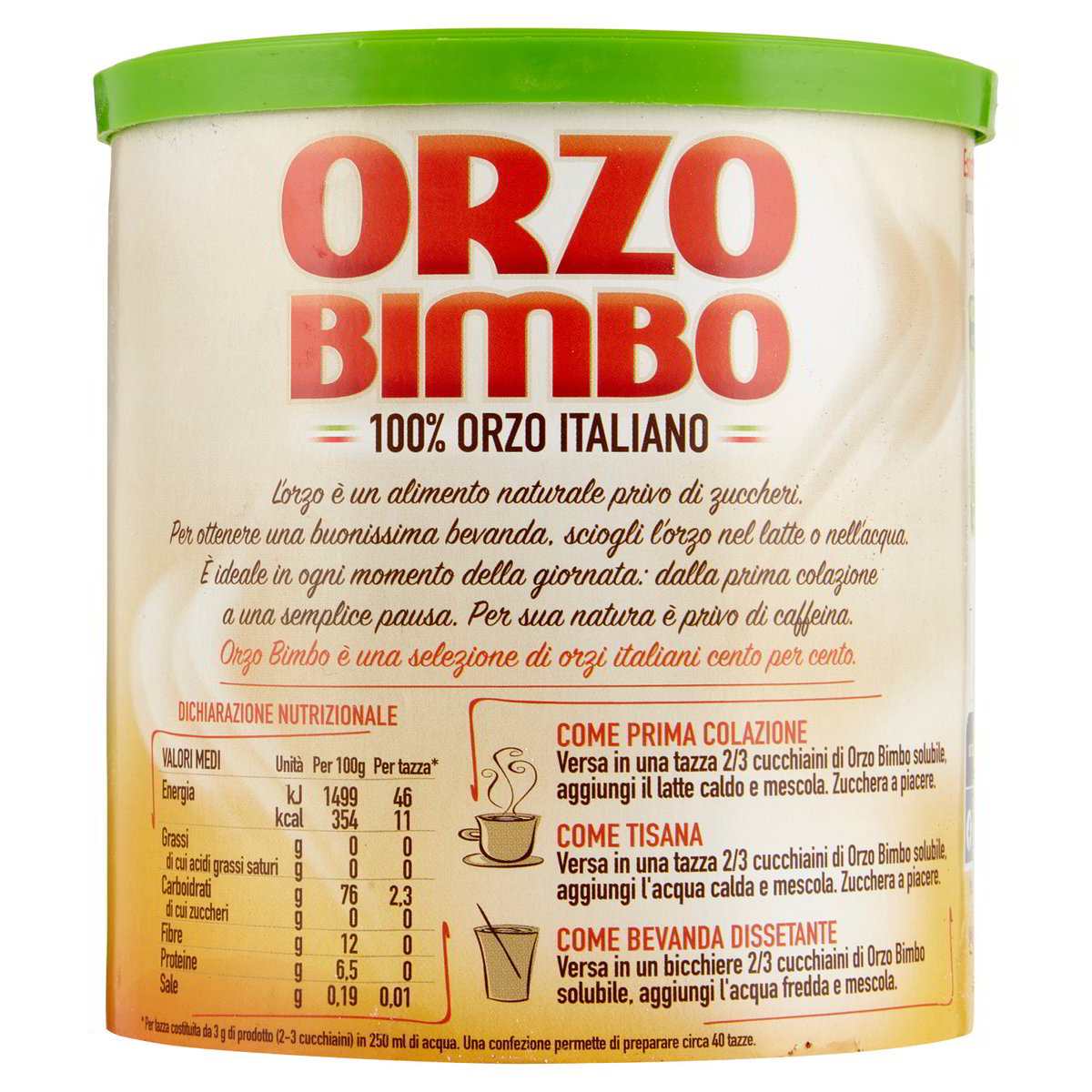 Orzo solubile 100% italiano