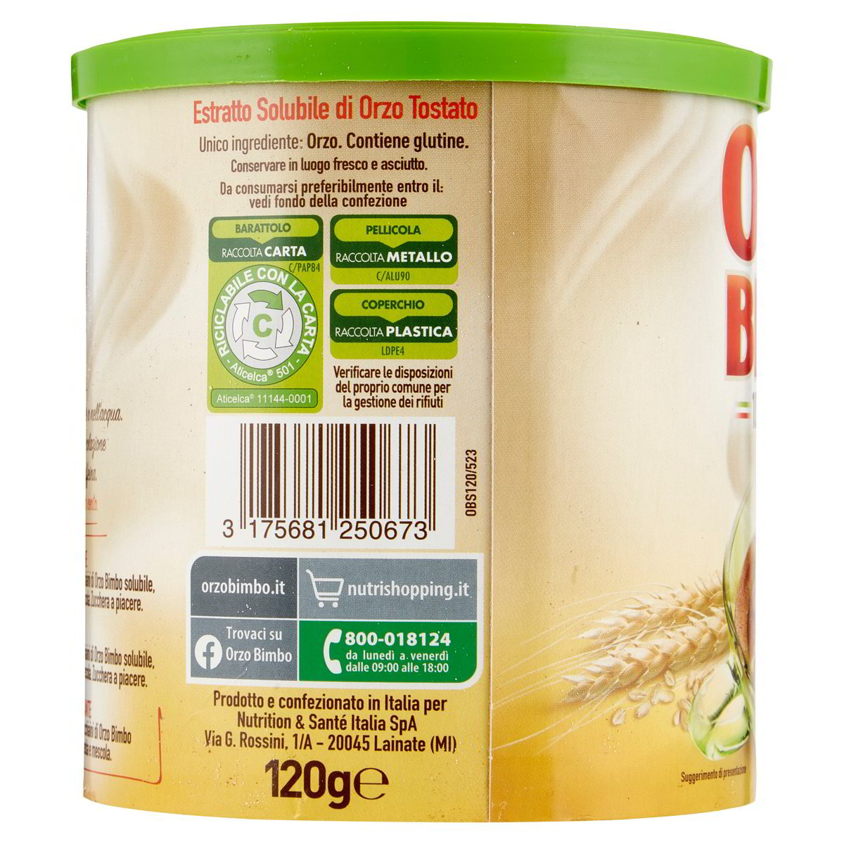 Orzo solubile 100% italiano