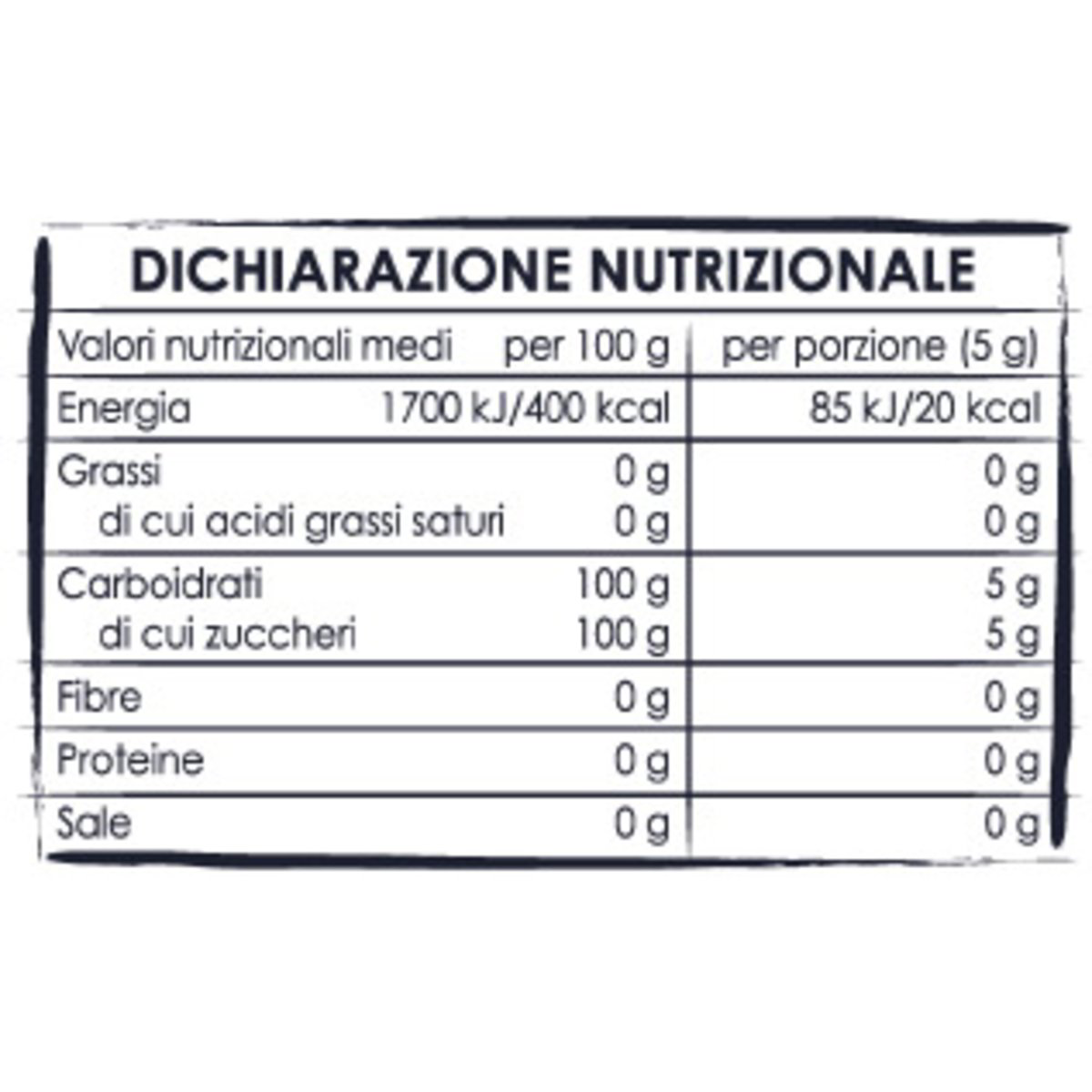 Zucchero Semolato In Bustine