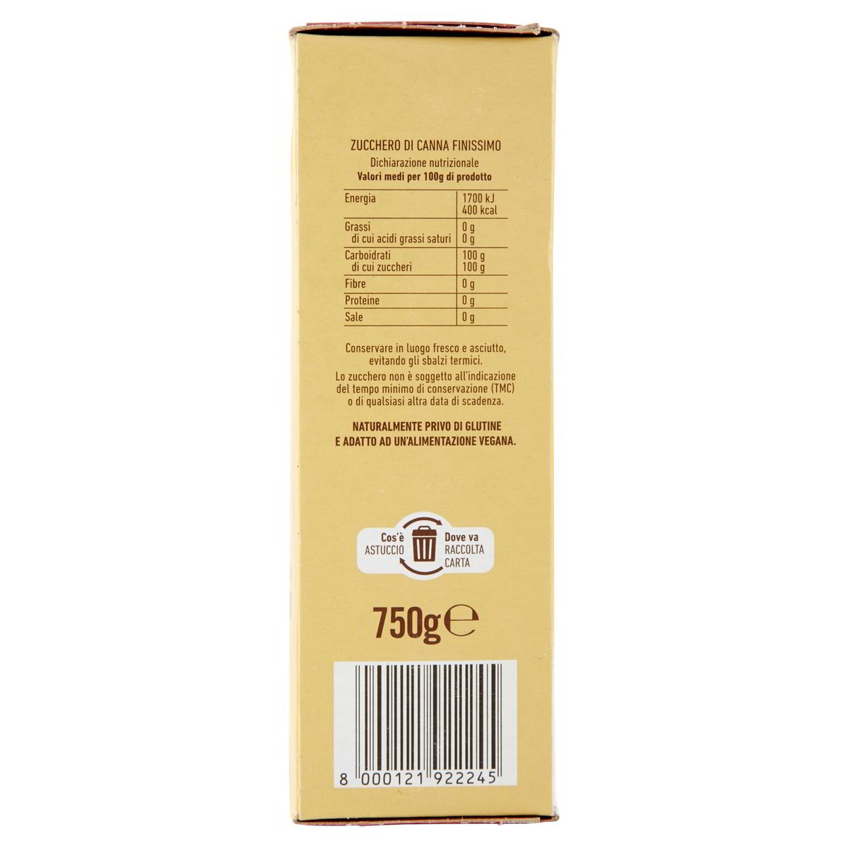 Zucchero Di Canna Finissimo