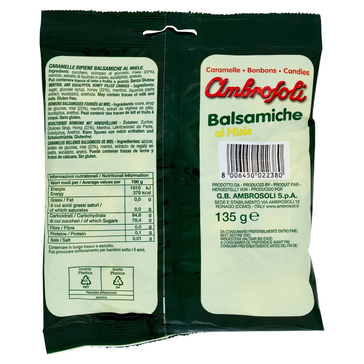 Caramelle Balsamiche Al Miele