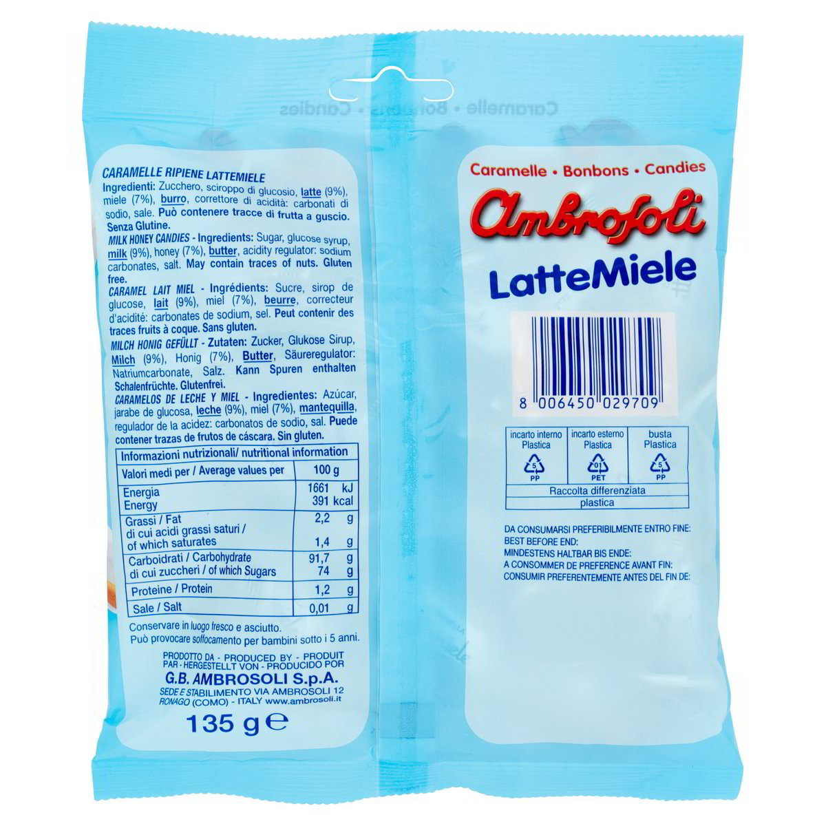 Caramelle Latte Miele
