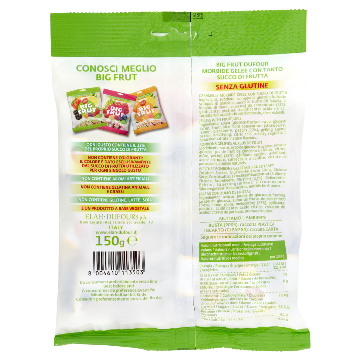 Gelee Limone Mora Fragola Pesca