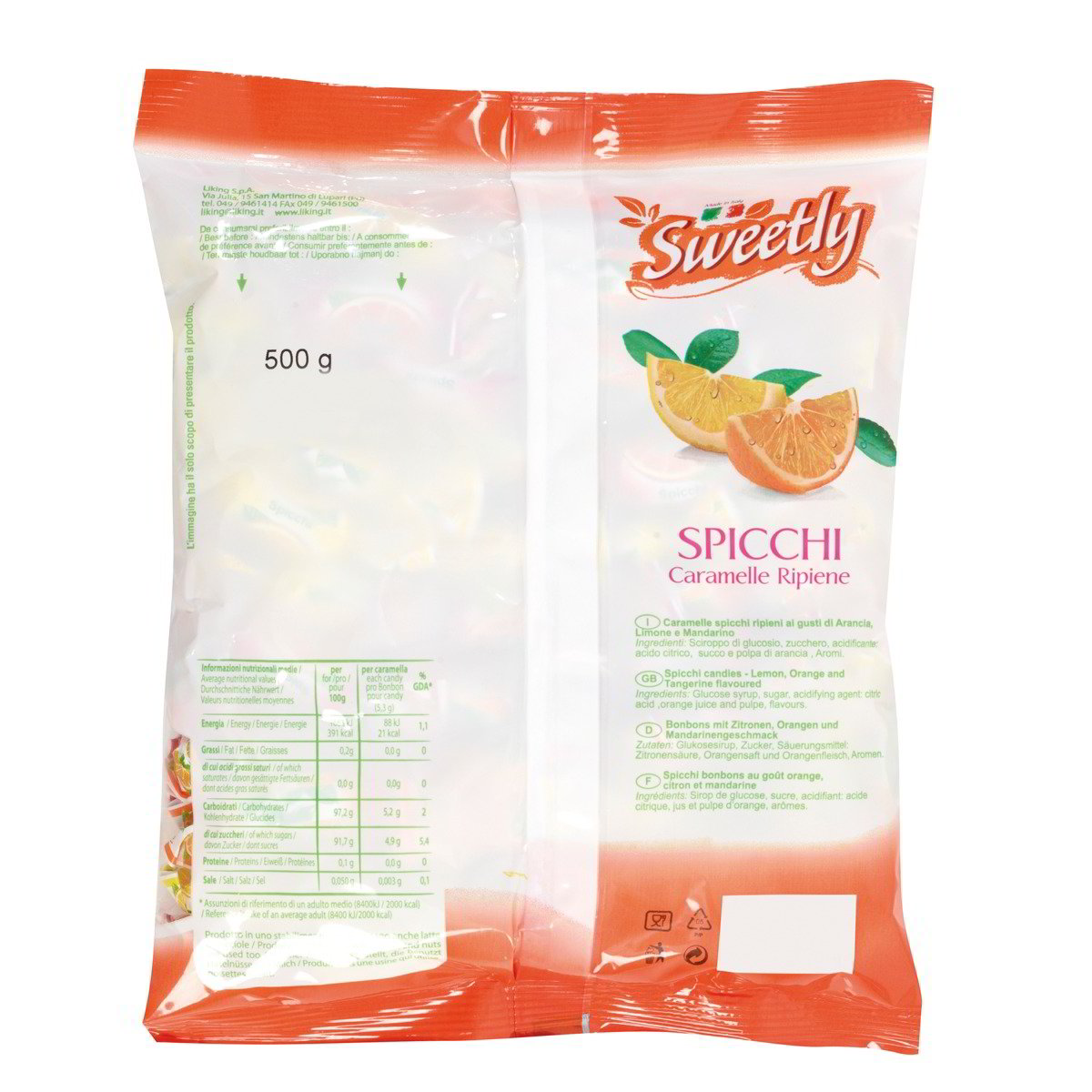 Spicchi Caramelle Ripiene Citrus