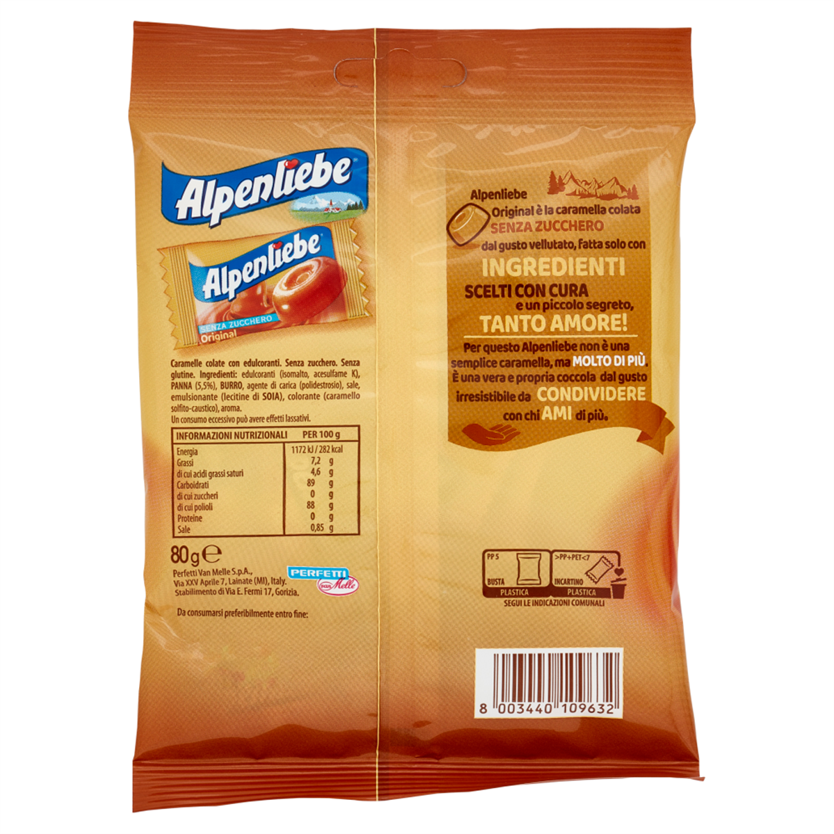 ALPENLIEBE – Caramelle Colate Original g 80