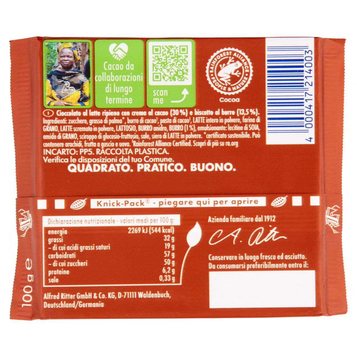 Cioccolato Al Latte Biscotto