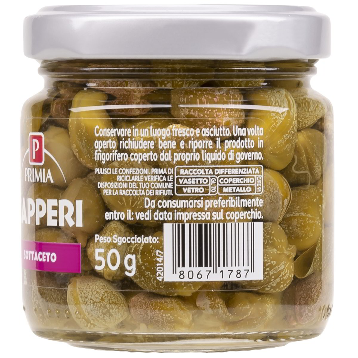 Capperi in aceto di vino